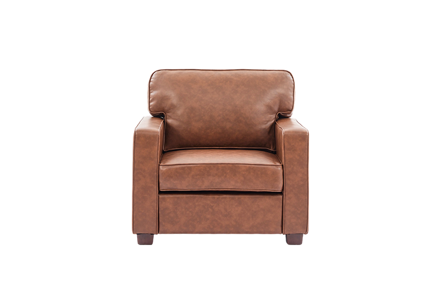 PU konstlädersoffa, stol(SF021-BR-S)/Loveseat(SF021-BR-M)/Soffa(SF021-BR-L)