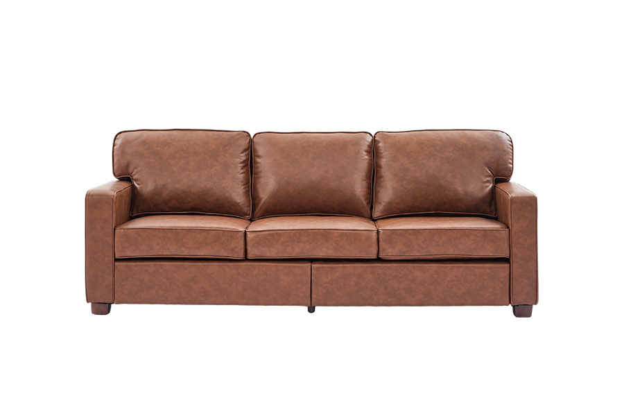 PU konstlädersoffa, stol(SF021-BR-S)/Loveseat(SF021-BR-M)/Soffa(SF021-BR-L)